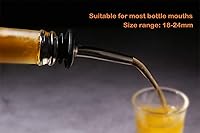 Vista 5 de Shot Glasses with Liquor Pourers Gift Set, 2 Heavy Base Ounce Glasses with Bottle Pourers, Christmas/Birthday Gift, Present for