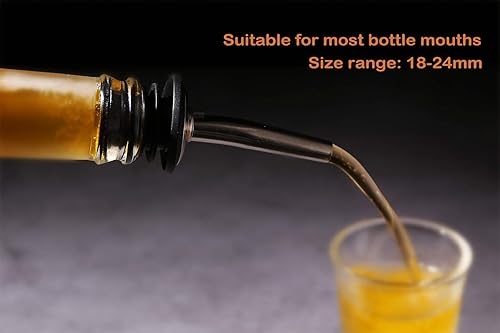 Miniatura 5 de Shot Glasses with Liquor Pourers Gift Set, 2 Heavy Base Ounce Glasses with Bottle Pourers, Christmas/Birthday Gift, Present for