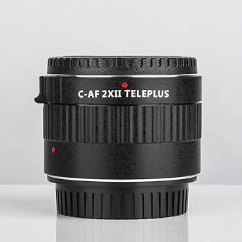 VILTROX C-AF 2X II Teleplus オートフォーカステレコンバーター 2.0X エクステンダー 望遠コンバーター Canon  EOS EFレンズ用 ブラック