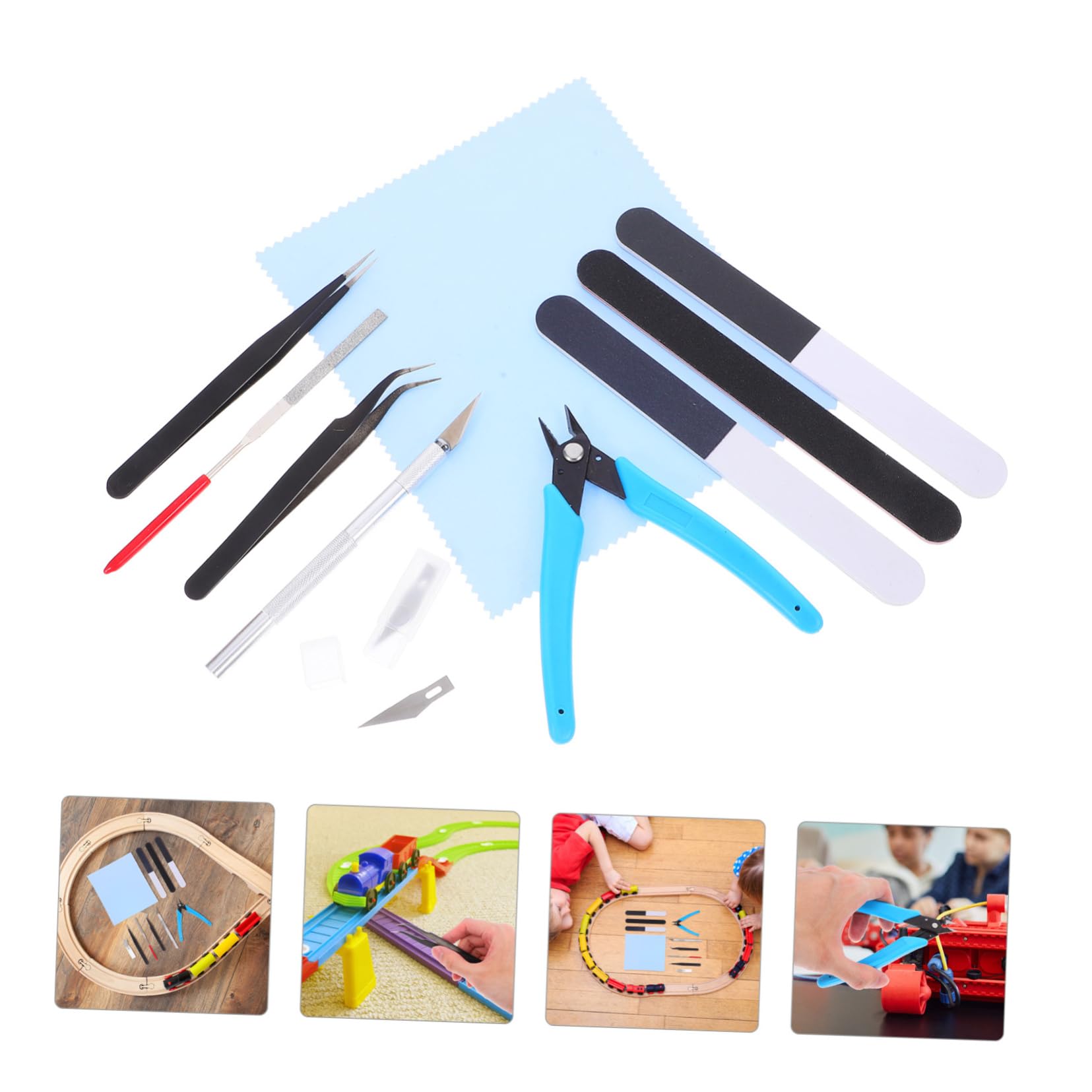 Housoutil Strumenti Per Modellismo e Riparazione Giocattoli Leggero e Portatile Adatto Per Hobbisti Principianti Ed Esperti Completo Per Costruzione e Assemblaggio