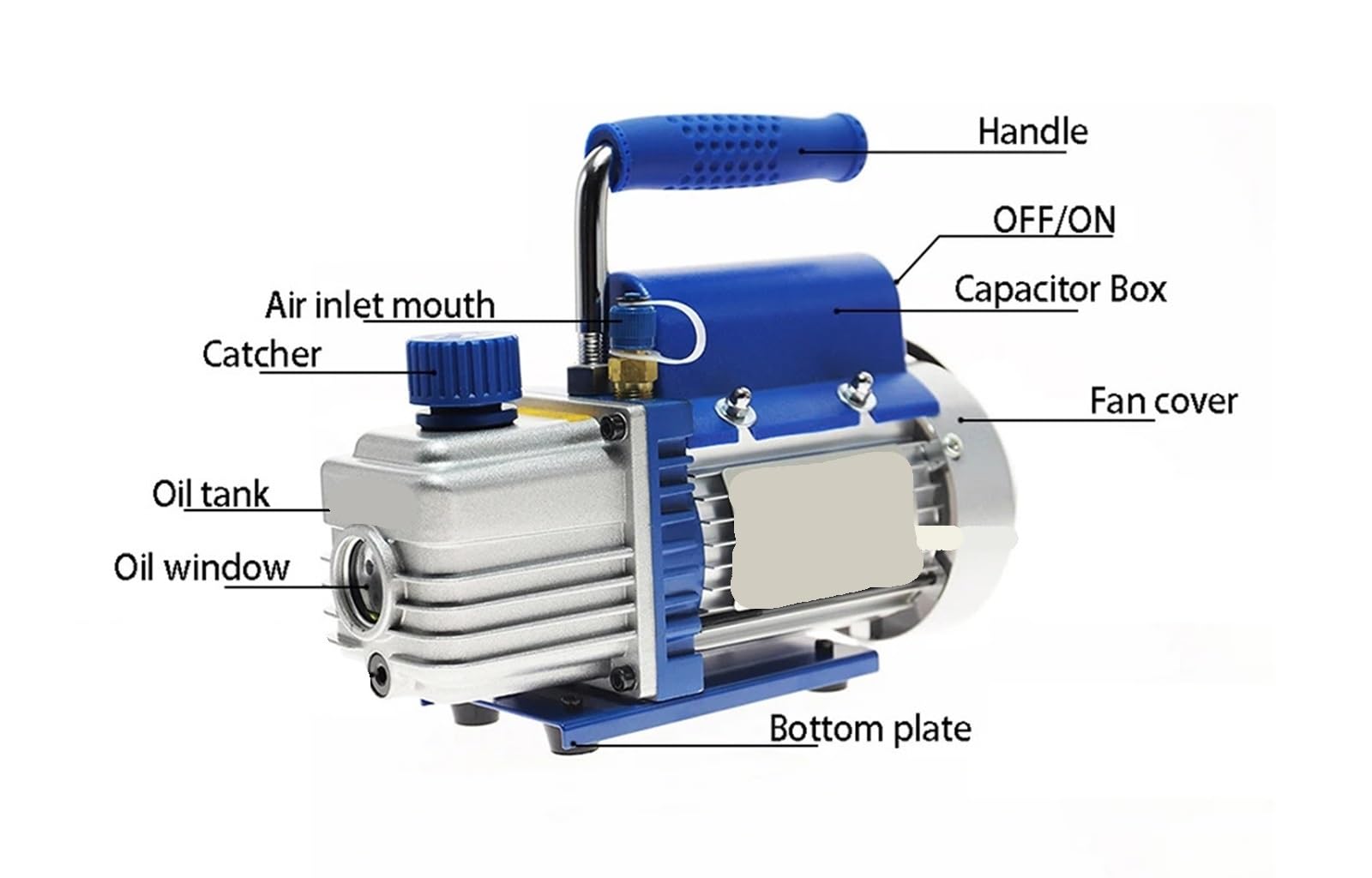 Vakuumpumpe, Kältemittel-Vakuumpumpen-Kit, tragbares Kältemittel-Evakuierungswerkzeug | Mit Verteilermanometer 150 W R410A R407C R134a R12 R22 for die Wartung von Klimaanlagen