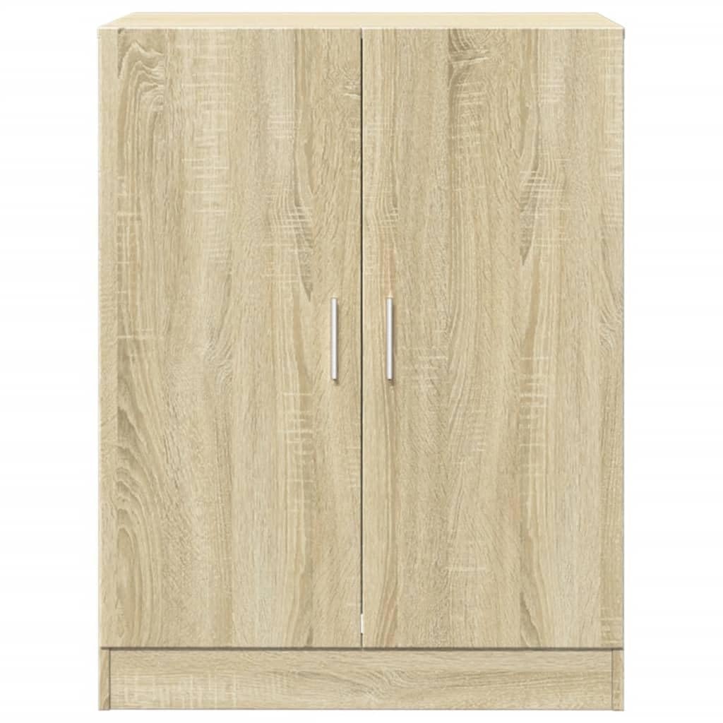 Waschmaschinenschrank 2 Stk. Sonoma Eiche Holzwerkstoff, 70,5 x 71,5 x 181,5 cm, mit Griffen, für Waschmaschine und Trockner Stauraum im Bad oder Waschraum