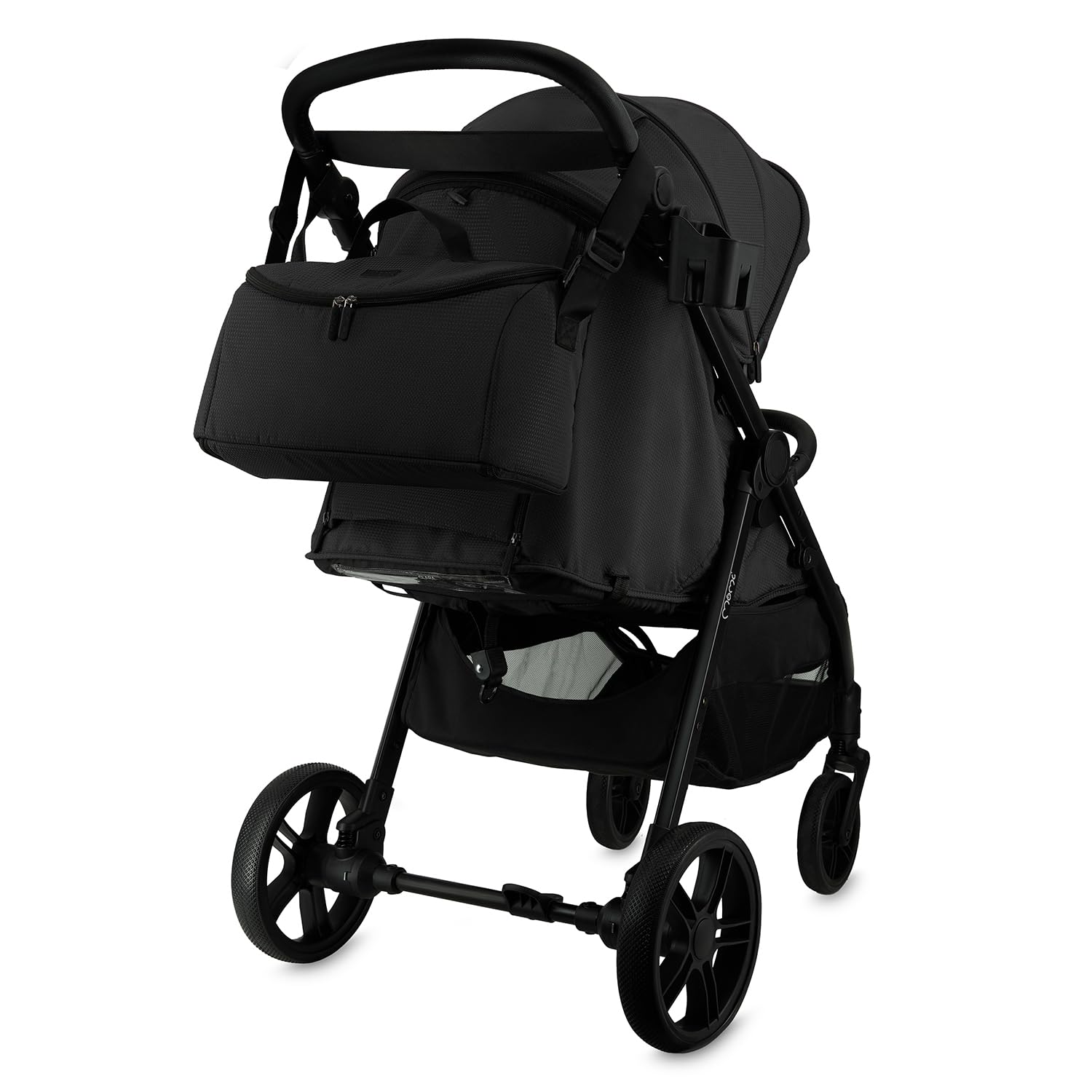 Silla de paseo MoMi CLARA a partir de 6 meses, hasta 22 kg de peso corporal, arnés de seguridad de 5 puntos, cubrepiernas, portavasos, cesta de compra, bolso, mosquitera, protector de lluvia