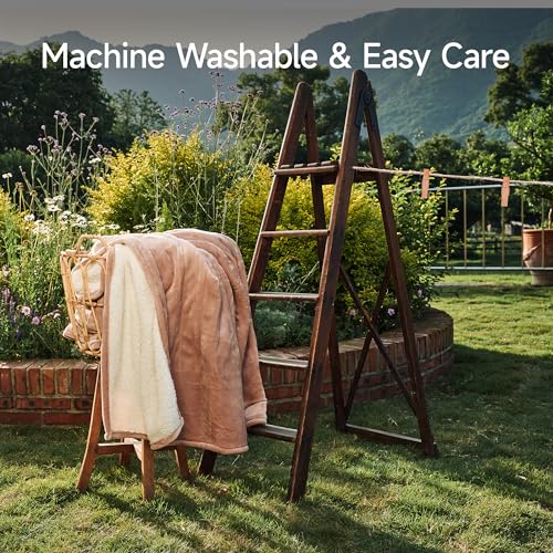 GOTCOZY Heated Blanket Twin Size - Electric Blanket with 6 Heating Level & 10 Hour Auto Off Heating Blanket, ETL Certified (62X84 Inch Rose Dust)