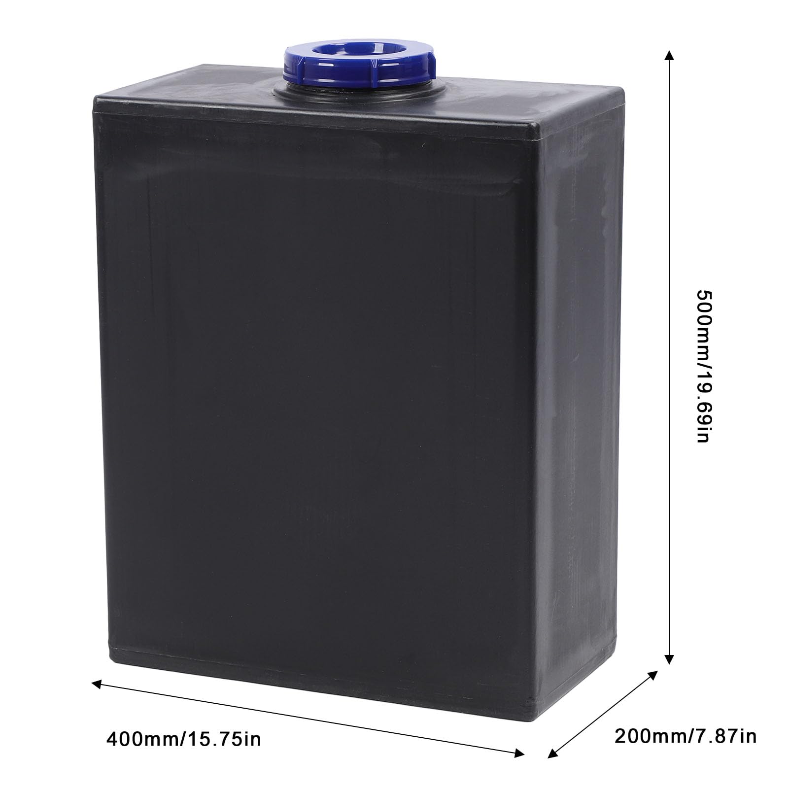 Akozon Tanque de Almacenamiento de Agua para Vehículos Recreativos de 10,5 Galones – Tanque Vertical de Retención de Agua Dulce LLDPE de Grado Alimentario para Vehículos Recreativos,