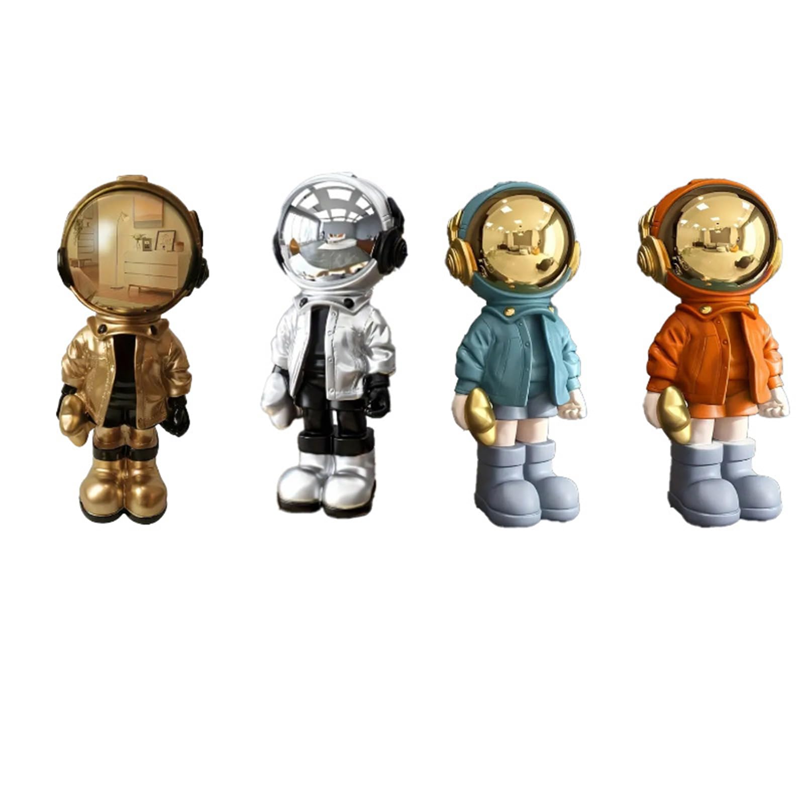 Estatua de astronauta de resina grande para decoración del hogar, estante de entrada, estante de escritorio