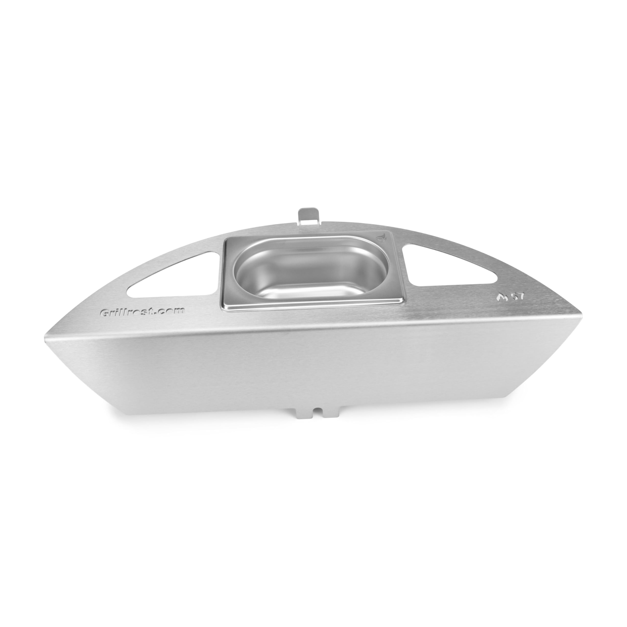 Grillrost.com Das Original Kugelsmoker für 57cm Weber Kugelgrills - Mach einen Smoker aus deinem Kugelgrill - Edelstahl -