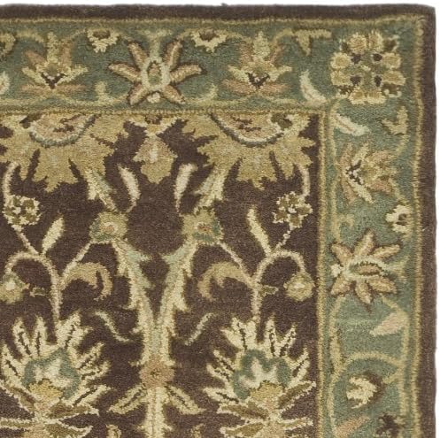 Miniatura 6 de SAFAVIEH Antiquity Collection - Alfombra de pasillo, 2.3 x 8 pies, chocolate y azul, hecha a mano, lana oriental tradicional, ideal para zonas de