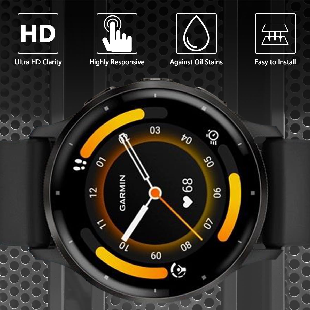 Pellicola Protettiva In TPU Per Garmin Venu 3, Morbida E Anti Graffio, Confezione Da 2 Pezzi, Alta Sensibilità E Trasparenza - 2