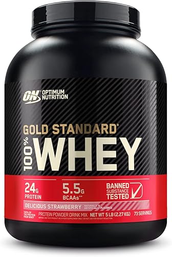 Optimum Nutrition Estándar dorado 100 Proteína de Suero de Leche en Polvo Pie de lima 18Libra