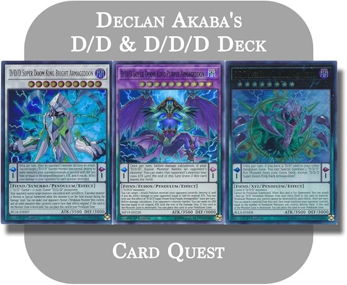 Deck for YuGiOh! ARCV Declan Akaba's Complete D/D & D