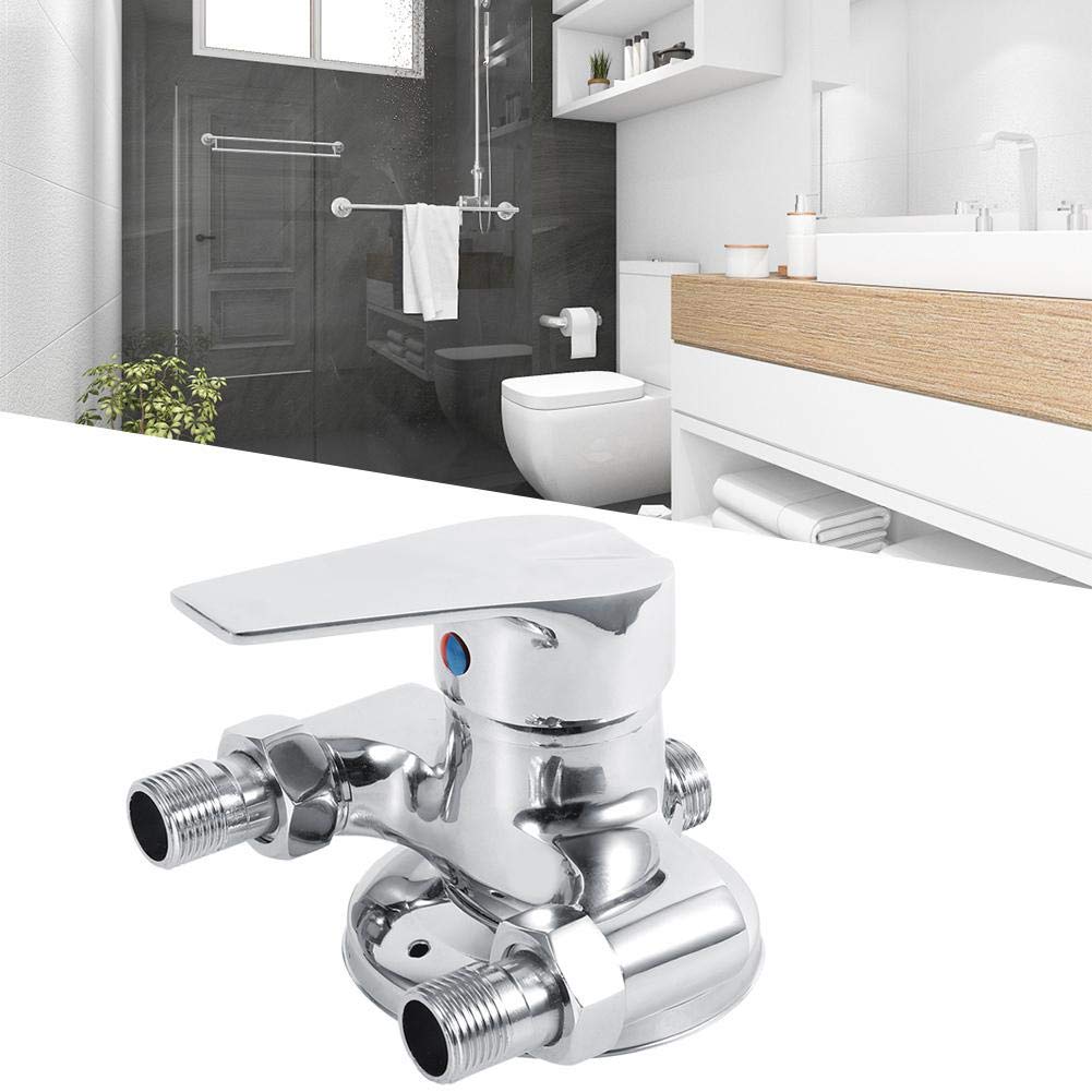 TOPINCN Accessori per Il Bagno Rubinetto Miscelatore Acqua Calda/Fredda Rubinetto Valvola Miscelatrice G1/2" Filettatura Maschio