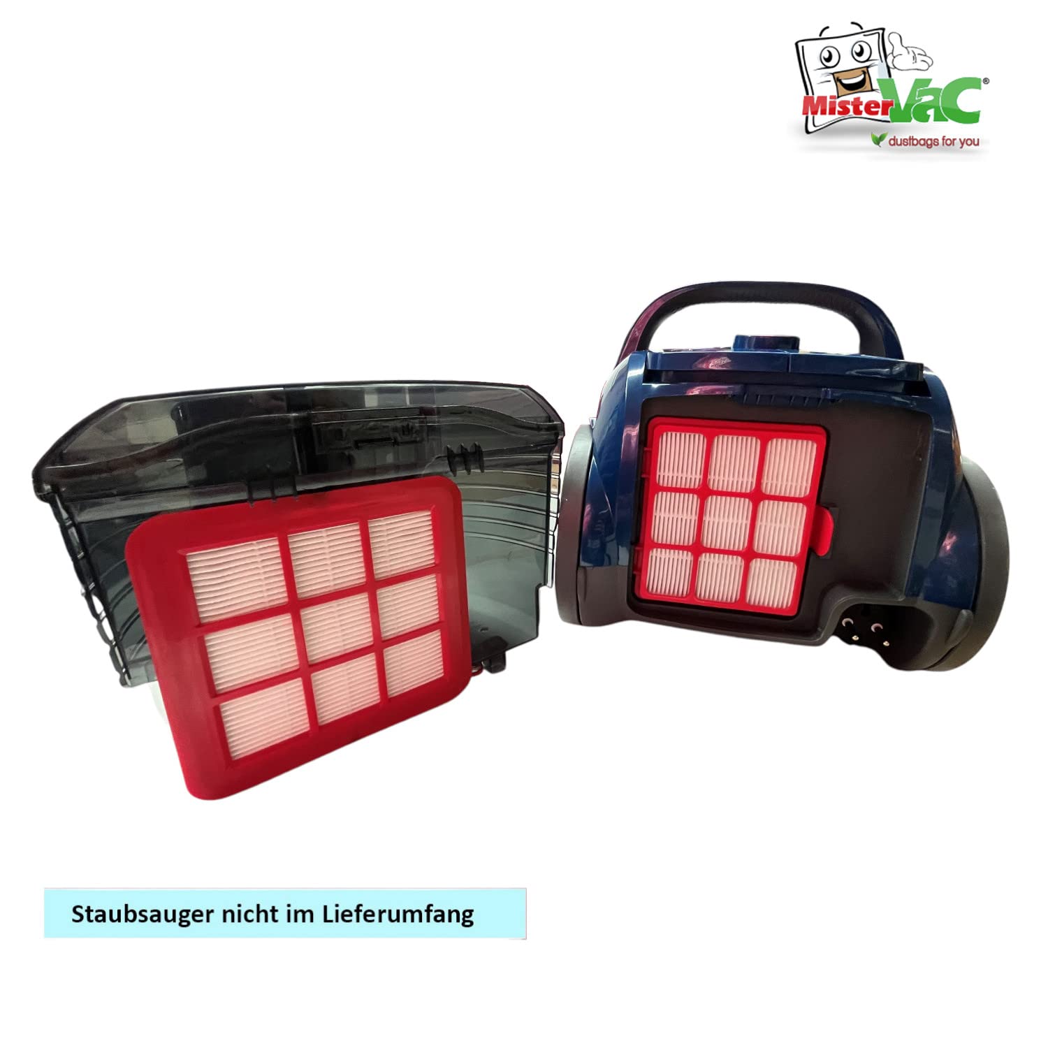 MisterVac 20 X Staubsaugerbeutel + Filter Kompatibe Produktbild-Vorschau 3