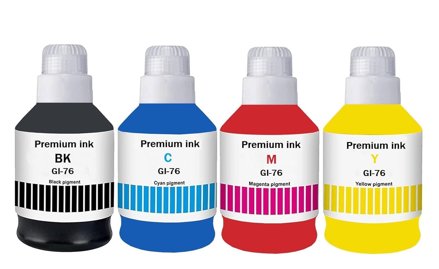 KOSH GI-76 Ink Suitable Bulk Bottle Water Based Refill Ink for Canon MAXIFY GX5070,GX6070,GX7070 Printer (Set 1) Black, Cyan, Magenta Yellow (B0CPYFYQHY) Amazon Price History, Amazon Price Tracker