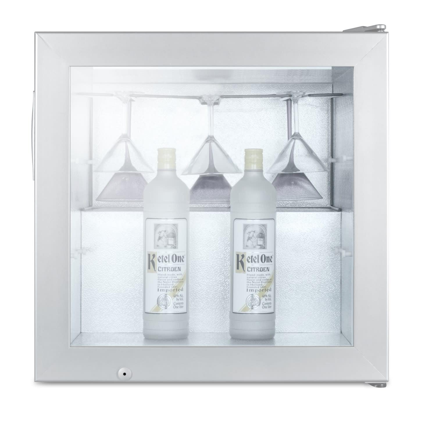 Summit SCFU386CSSVK Compact Vodka Freezer, Glass/Stainless-Steel