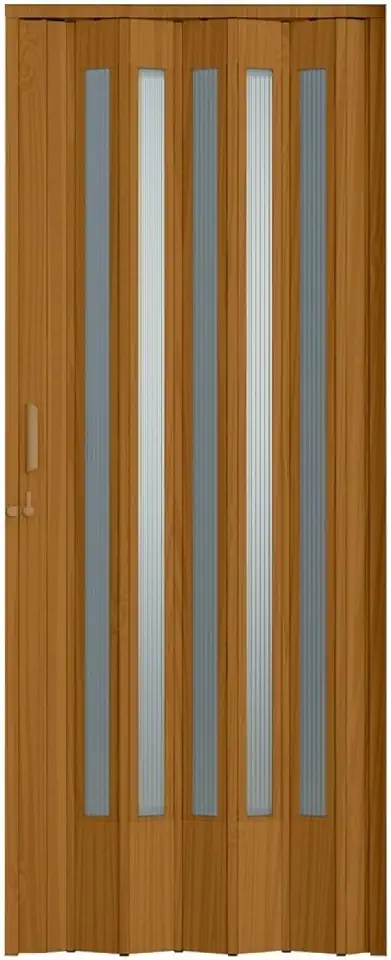 Porta Sanfonada Pvc Plastporta 210x84cm Translucida Bcf Cerejeira