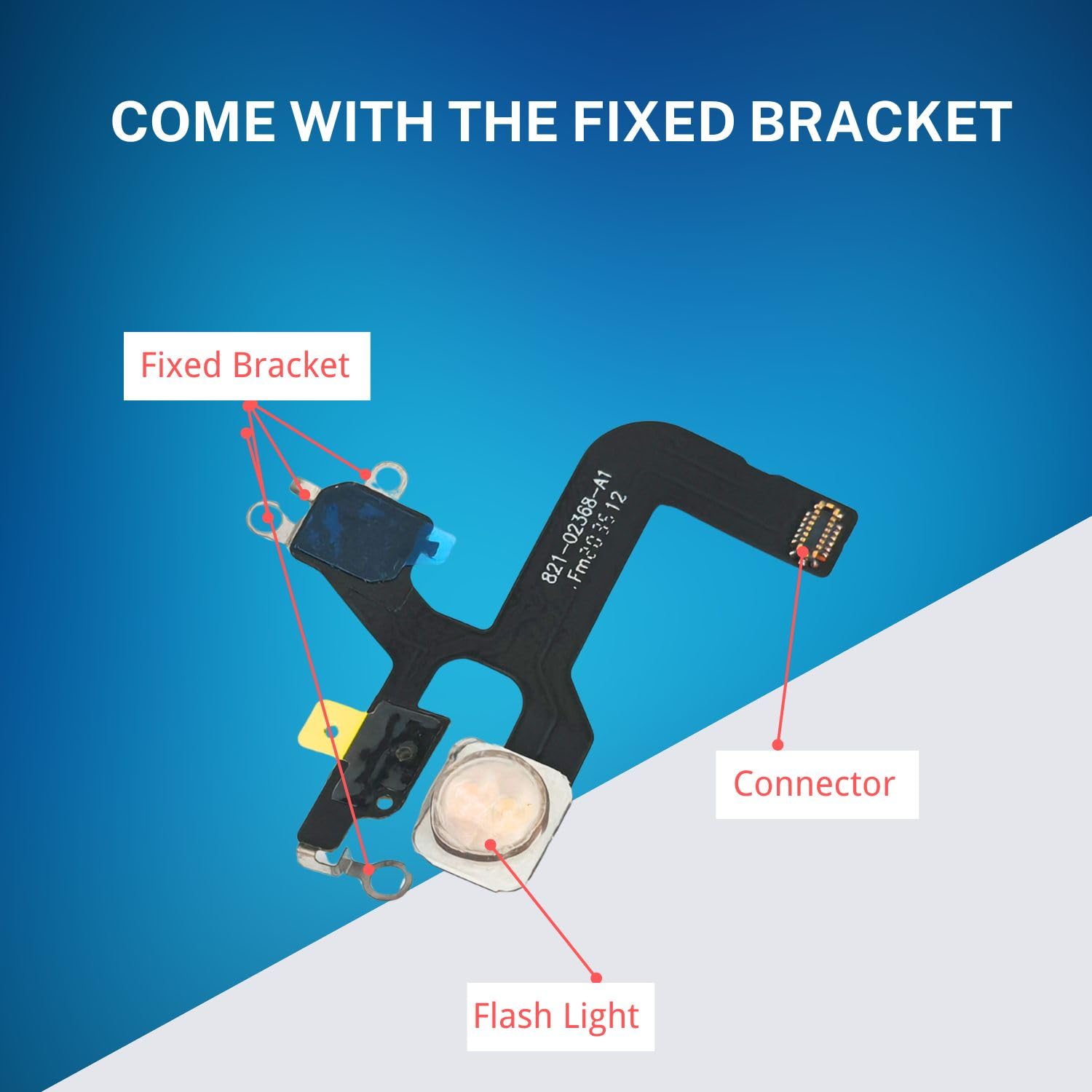 iPhone12 256GB カメラとフラッシュ付きません IPhone 12 pro 12 promax用のフレックスケーブル付きリアカメラ