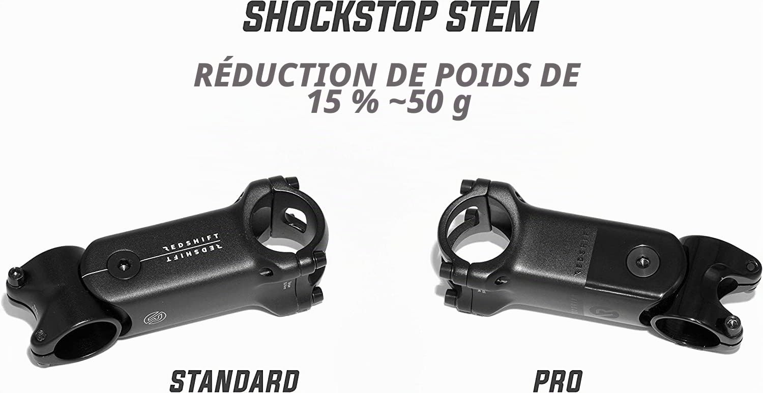 REDSHIFT ShockStop Pro Suspension Stem for Bicycles, Shock-Absorbing Bike Handlebar Stem for Road, Gravel, Hybrid, and E-Bikes