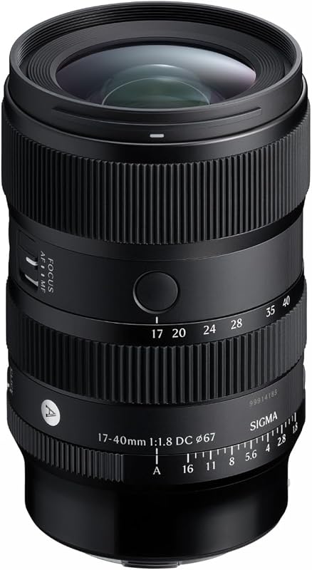17-40mm F1.8 DC | Art for Canon RF, Black | Addition to the fast and quiet autofocus driven by the HLA