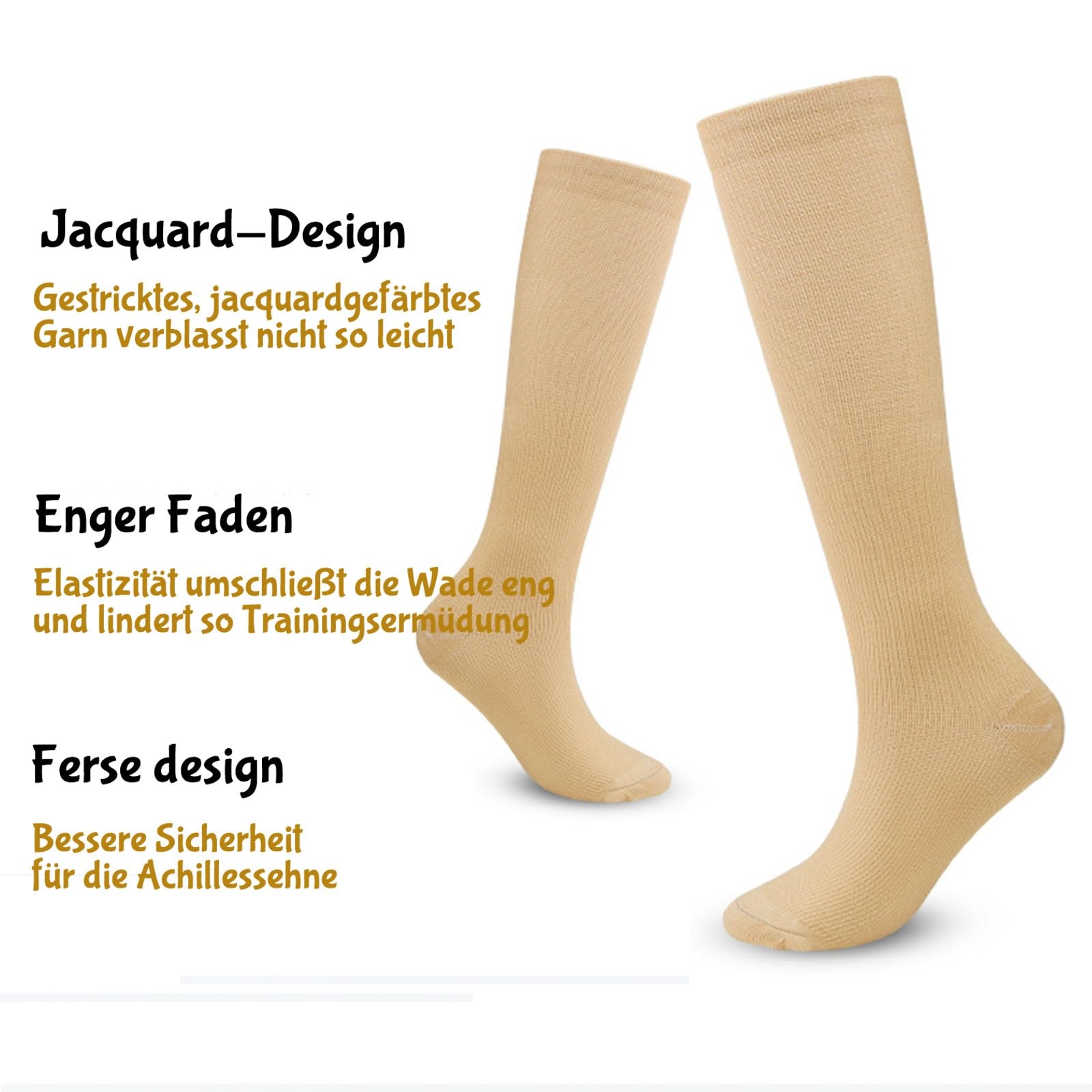 Mevery KompressionsstrüMpfe, Unisex StüTzstrüMpfe, Mevery KompressionsstrüMpfe Damen Gegen Krampfadern, Geeignet für Sport, Laufen, Reisen, Fitness und FußBall(Rosa,L/XL-6 Paar)