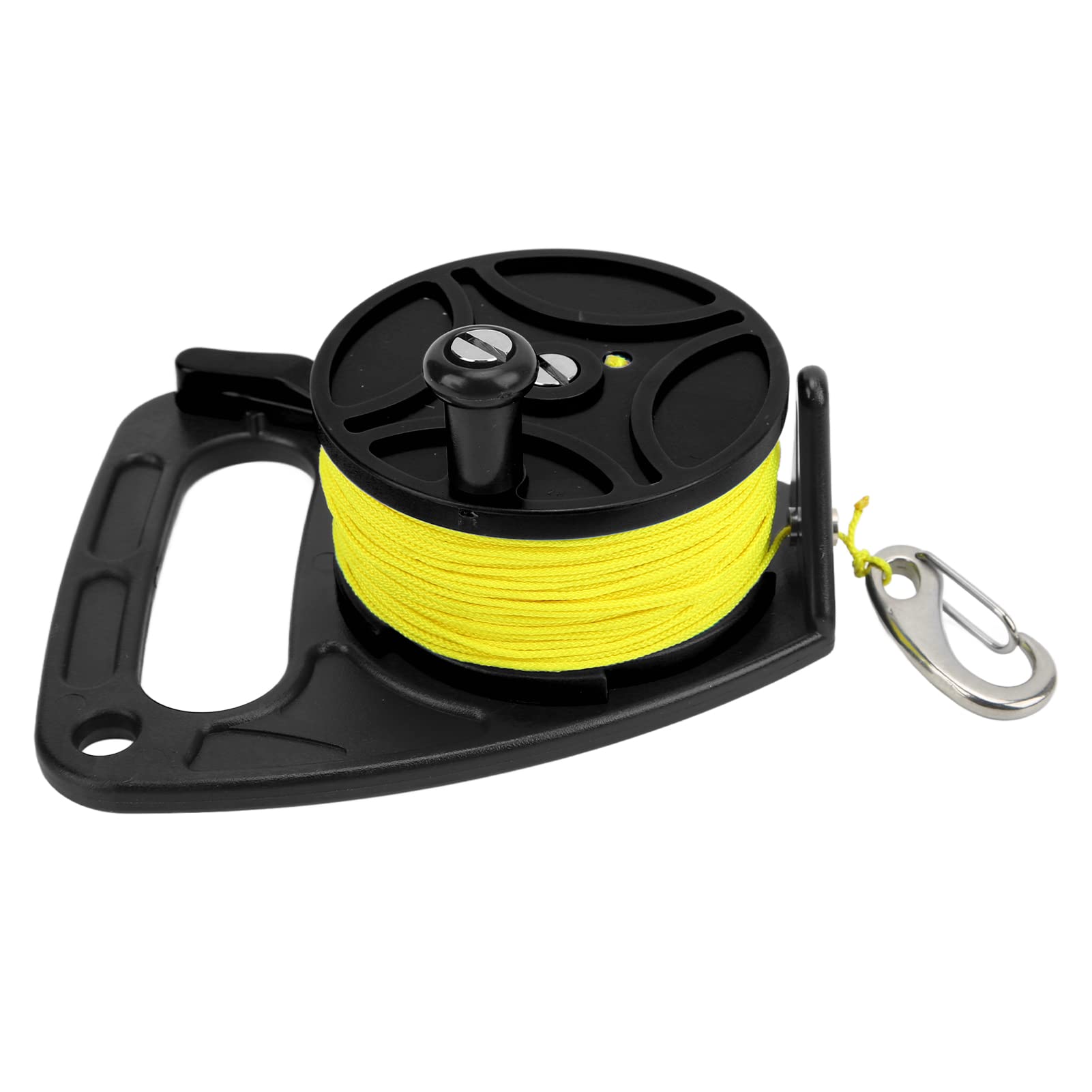 Changor Diving Reel, 8 Strands Wire Smooth Anti Anchor Rope Reel for Exile Diving (Black Wheel)