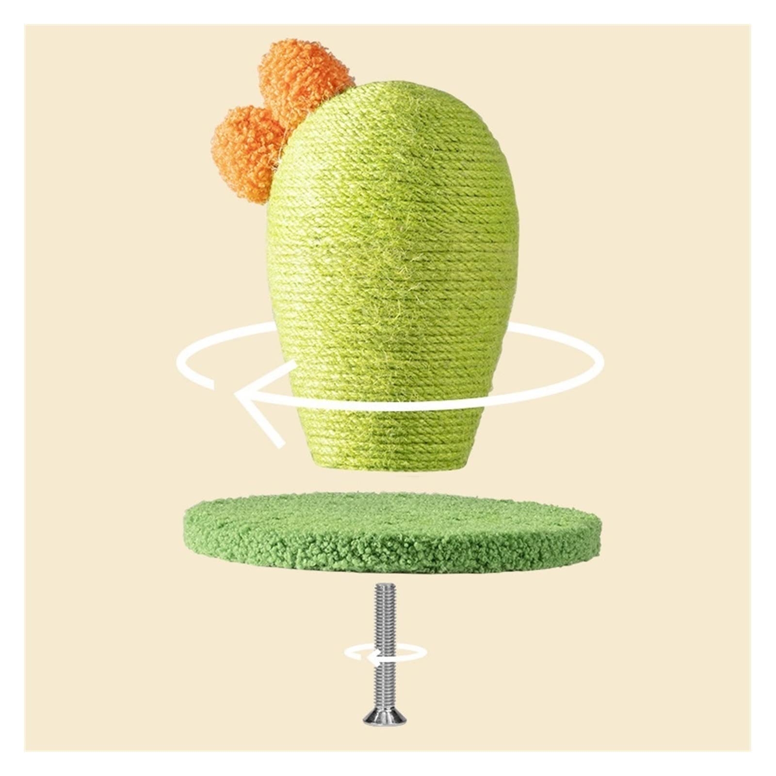 árbol para gatos Rascador de gato, poste de rascador de Cactus for gatos, tablero de garra de gato Vertical, juguete for gatos resistente al desgaste sin caspa, suministros for gatos actividades para
