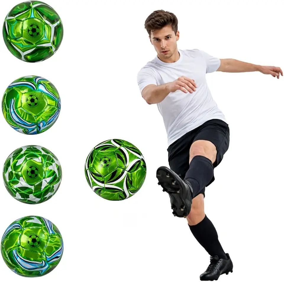 Bola de Futebol de Campo Society Adulto Infantil Tamanho N° 5 Oficial PVC Cores Metalizadas Alta Jogos Treinos Lazer Grande Interno Reforçada Colorida Costura Quadra Sintético
