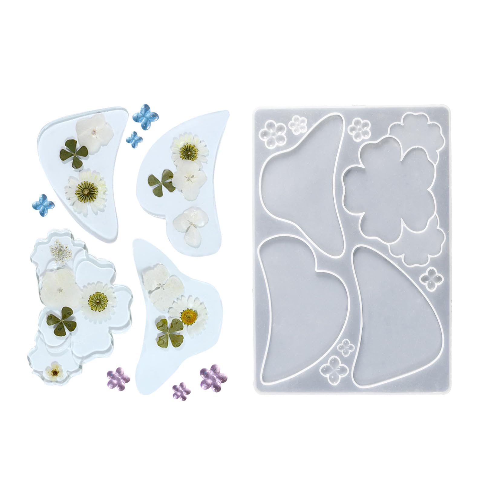Stampi in resina siliconica per accessori per capelli, struttura in silicone per creare clip per capelli unici e accessori alla moda
