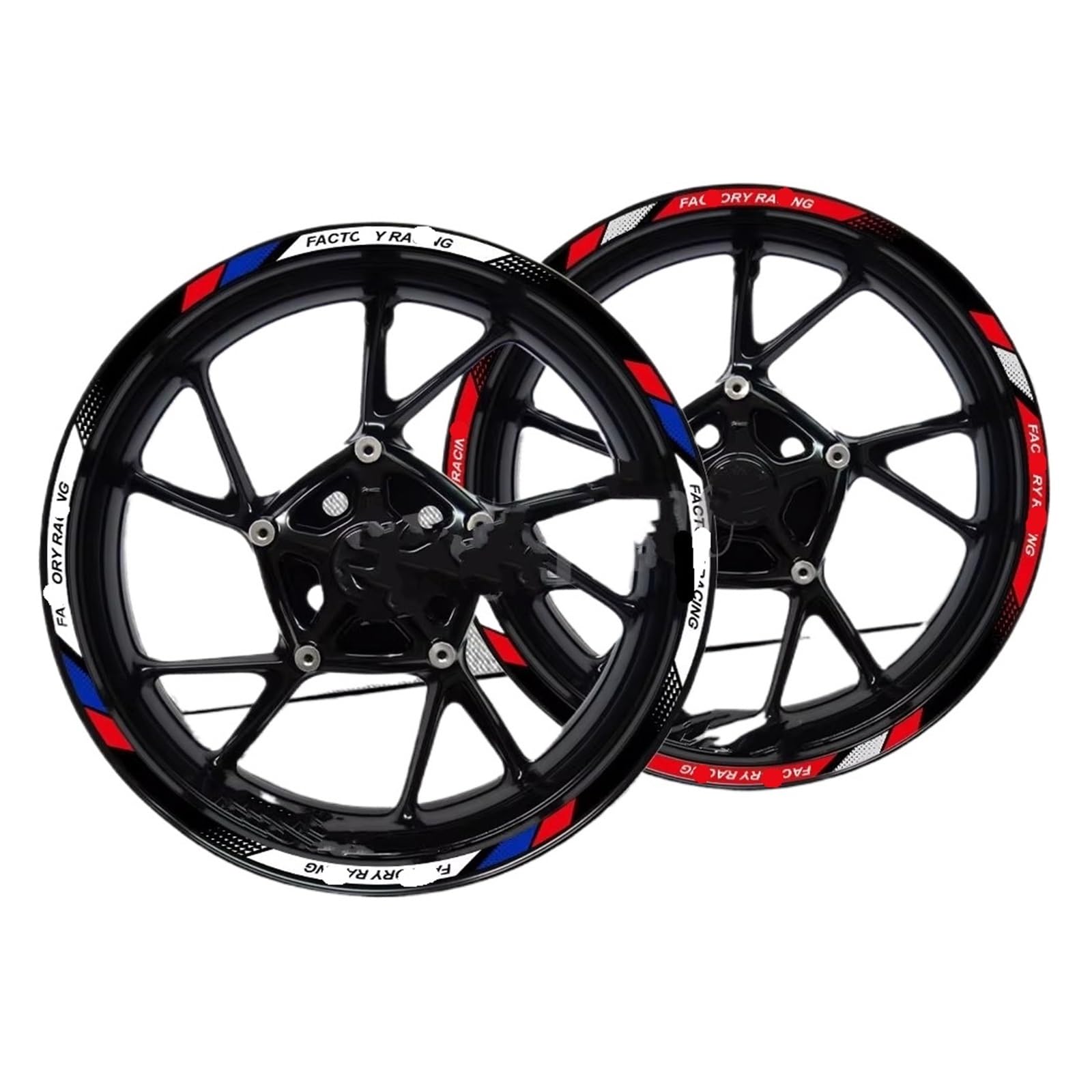 Naben-Aufkleber, reflektierender Felgenaufkleber, Motorrad, 25,4 cm, 30,5 cm, 43,2 cm, 45,7 cm, 18 Zoll, Felgenstreifen, Nabenzubehör, wasserdichtes Streifenband (25,4 cm, 004)