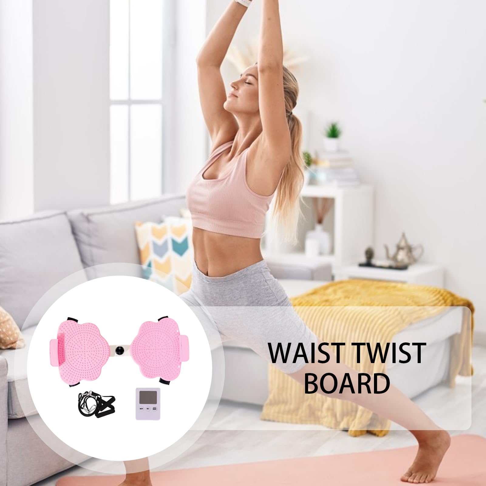 Bauchtrainer | Einstellbare Smart Maschine zum Abnehmen, Trainingsgeräte für Zuhause, Büro und Senioren