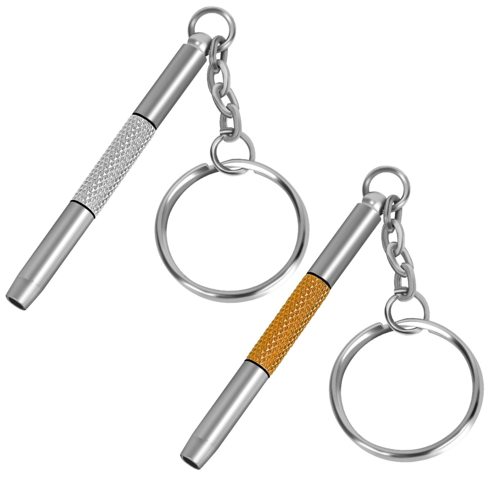 UNEAK - Eyeglass Screwdriver Repair Kit Silver & Yellow Precision 3 in 1 Mini Screwdrivers Set Keychain Glasses, Sunglasses, Sunglass, Watch, Electronics, Eyeglasses, Flat Head, Phillips, Hex