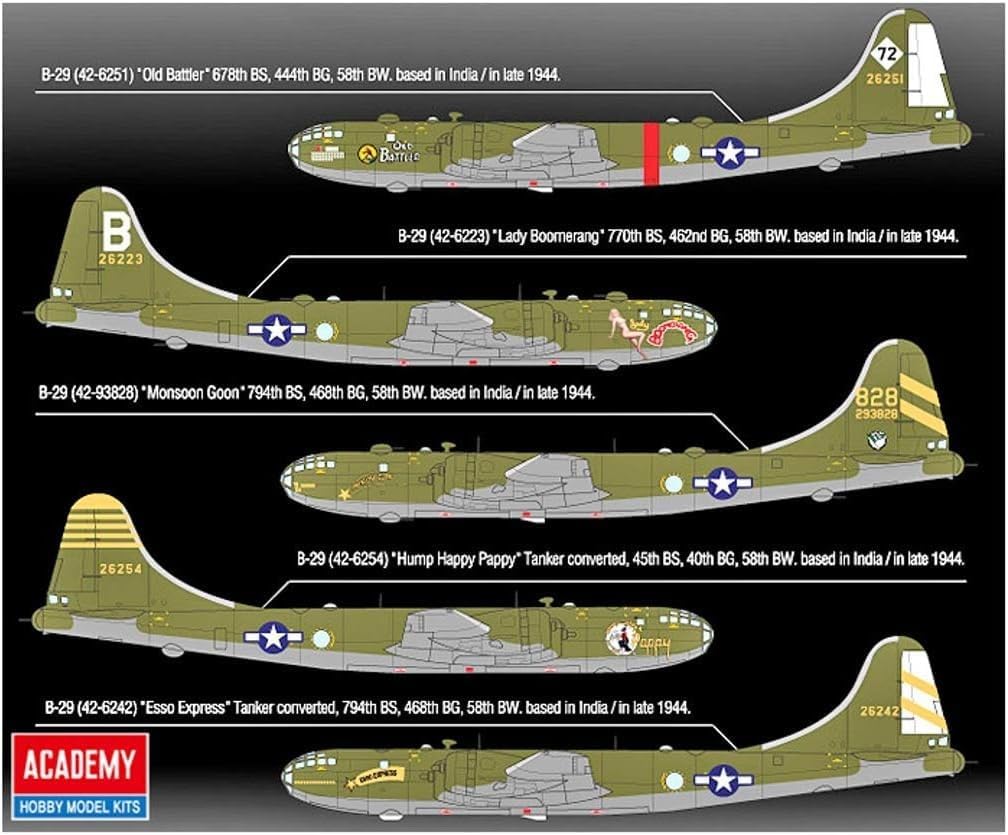 Academy USAAF B-29A "Old Battler" Vehicle Building Kit