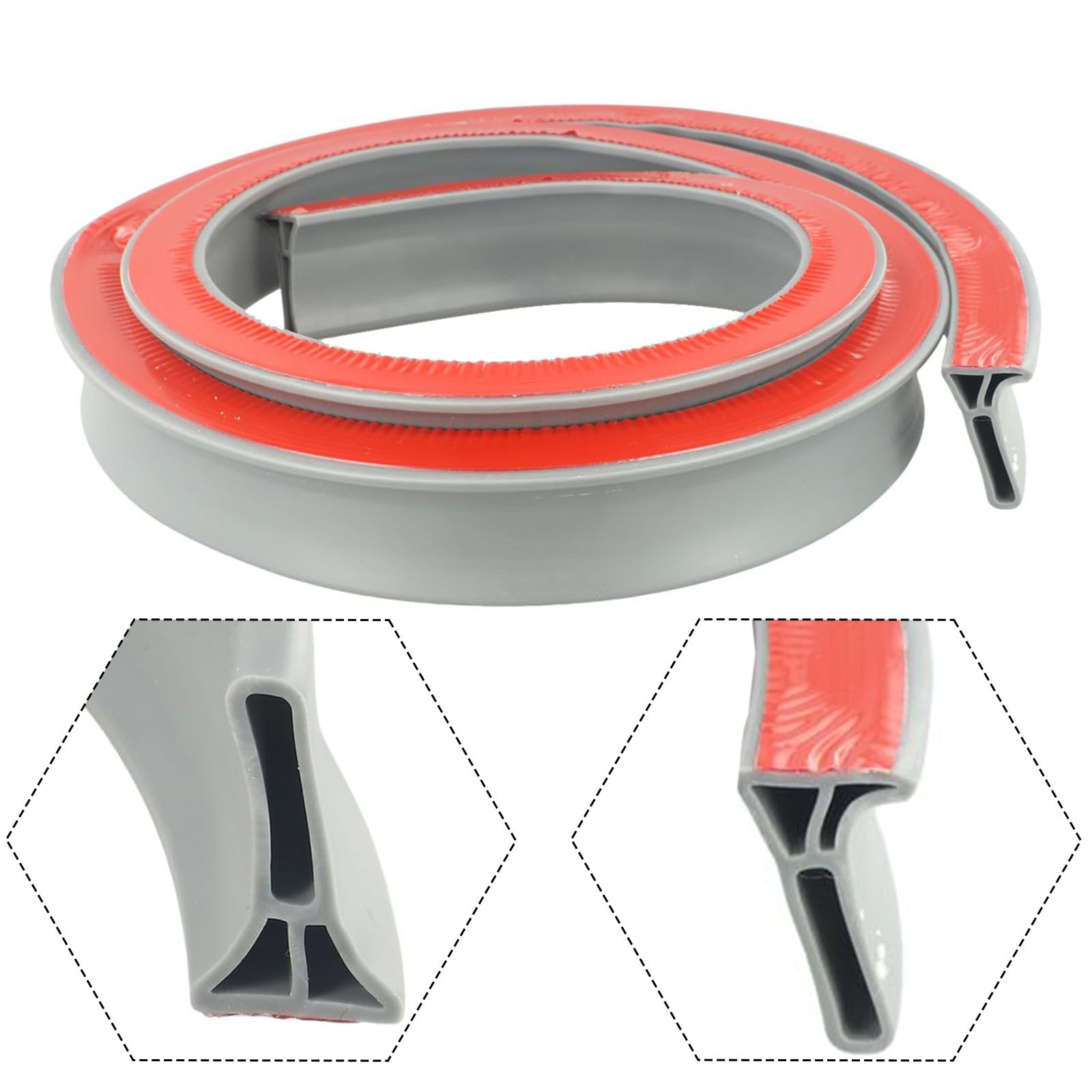 Junta de goma impermeable para ducha 50-300 cm