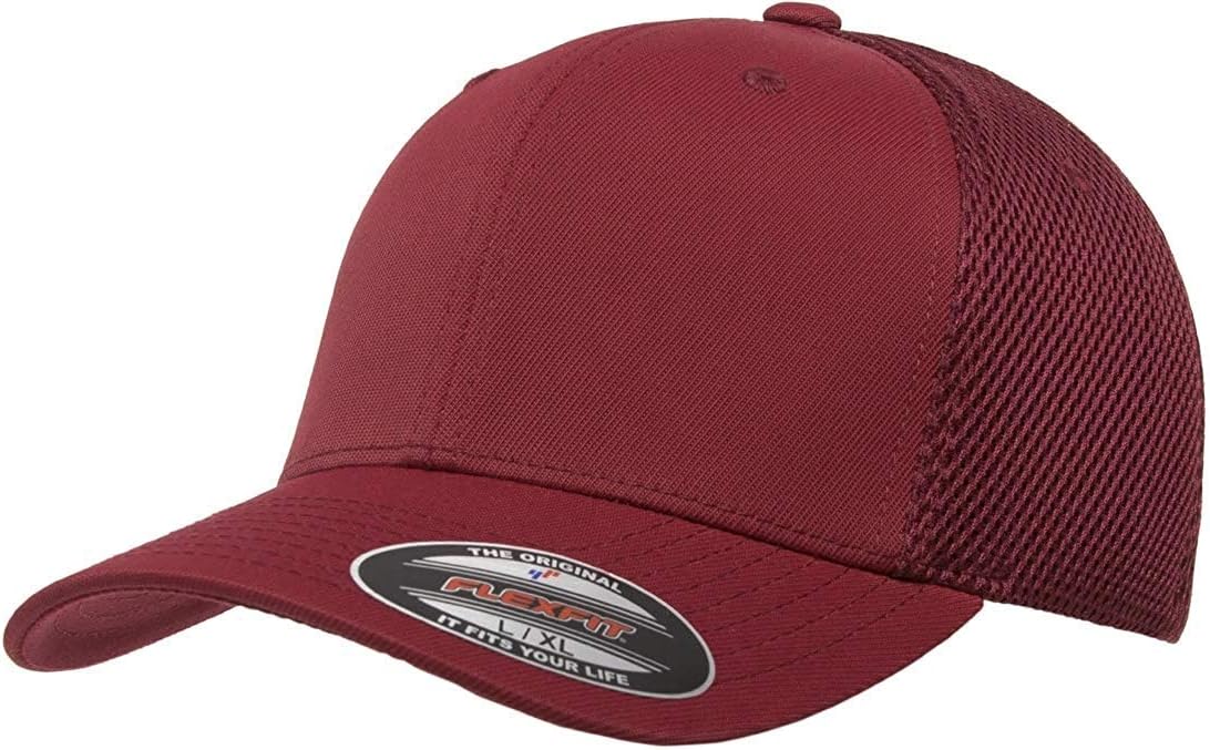 Flexfit 6533 Ultrafibre & Airmesh Fitted Cap Maroon, XXL