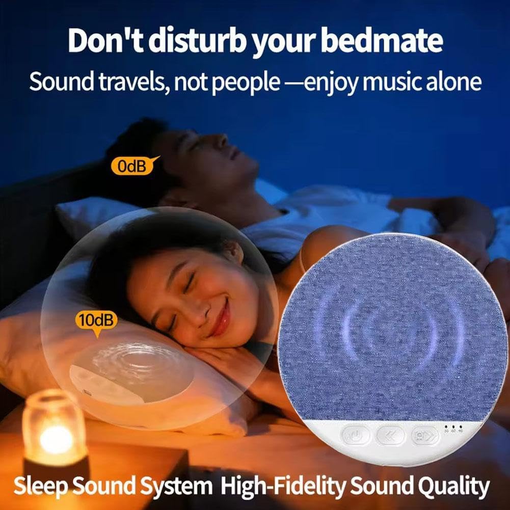2026 New Bluetooth Pillow Speaker for Sleeping, Mini Portable Under Pillow Speaker with White Noise Timer,Bluetooth 5.4 Wireless Sleep Aid with Stereo Bass Private Sleep Headphones for Side Sleeper — view 5