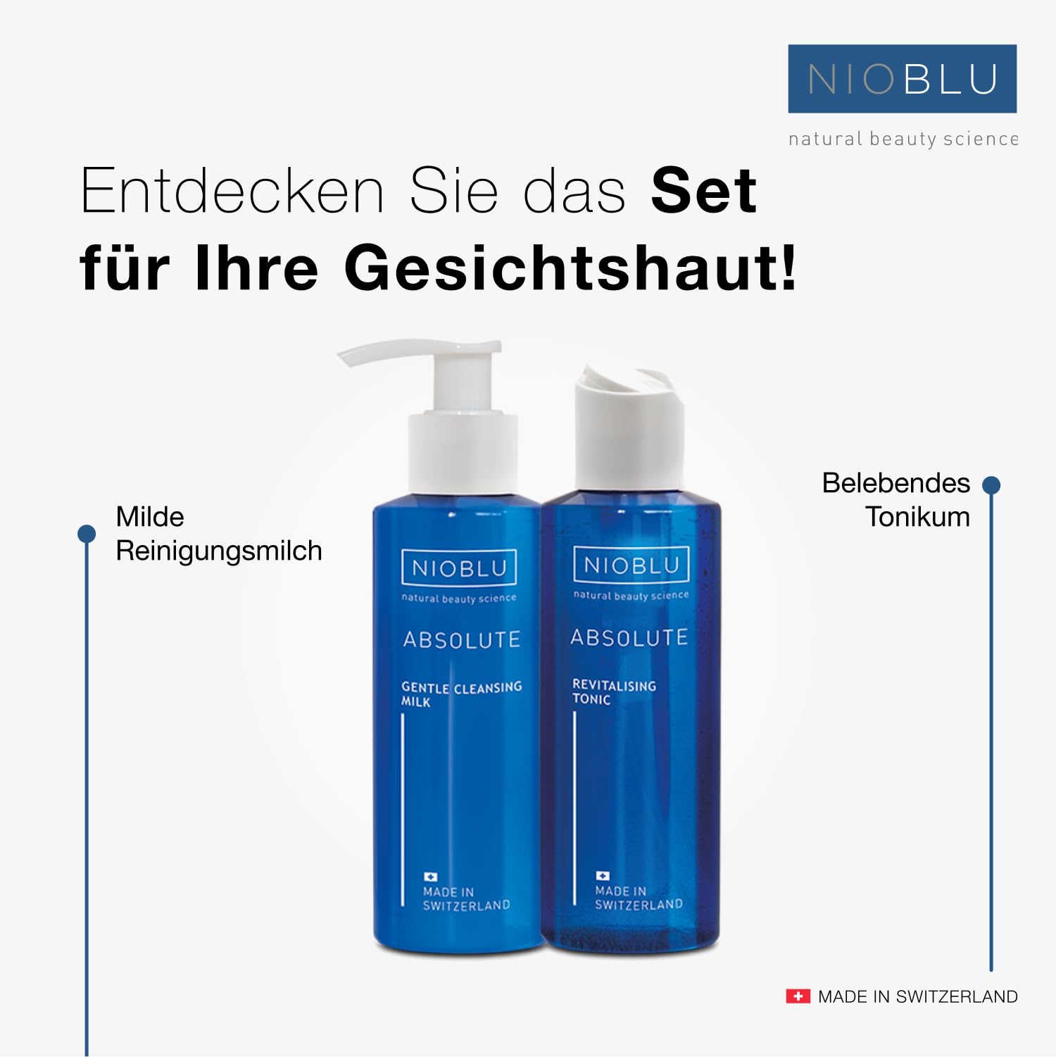 Sanftes Gesichtsreinigungsset + Revitalisierendes Gesichtswasser – Komplette Routine zur Reinigung und Regeneration der Haut