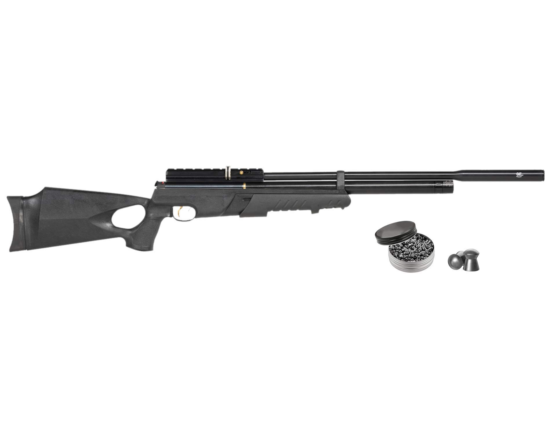 Wearable4U - Hatsan AT44PA-10 Pump Action Long QuietEnergy QE .25 Cal AirRifle with .25 Cal 150ct Lead Pellets Bundle
