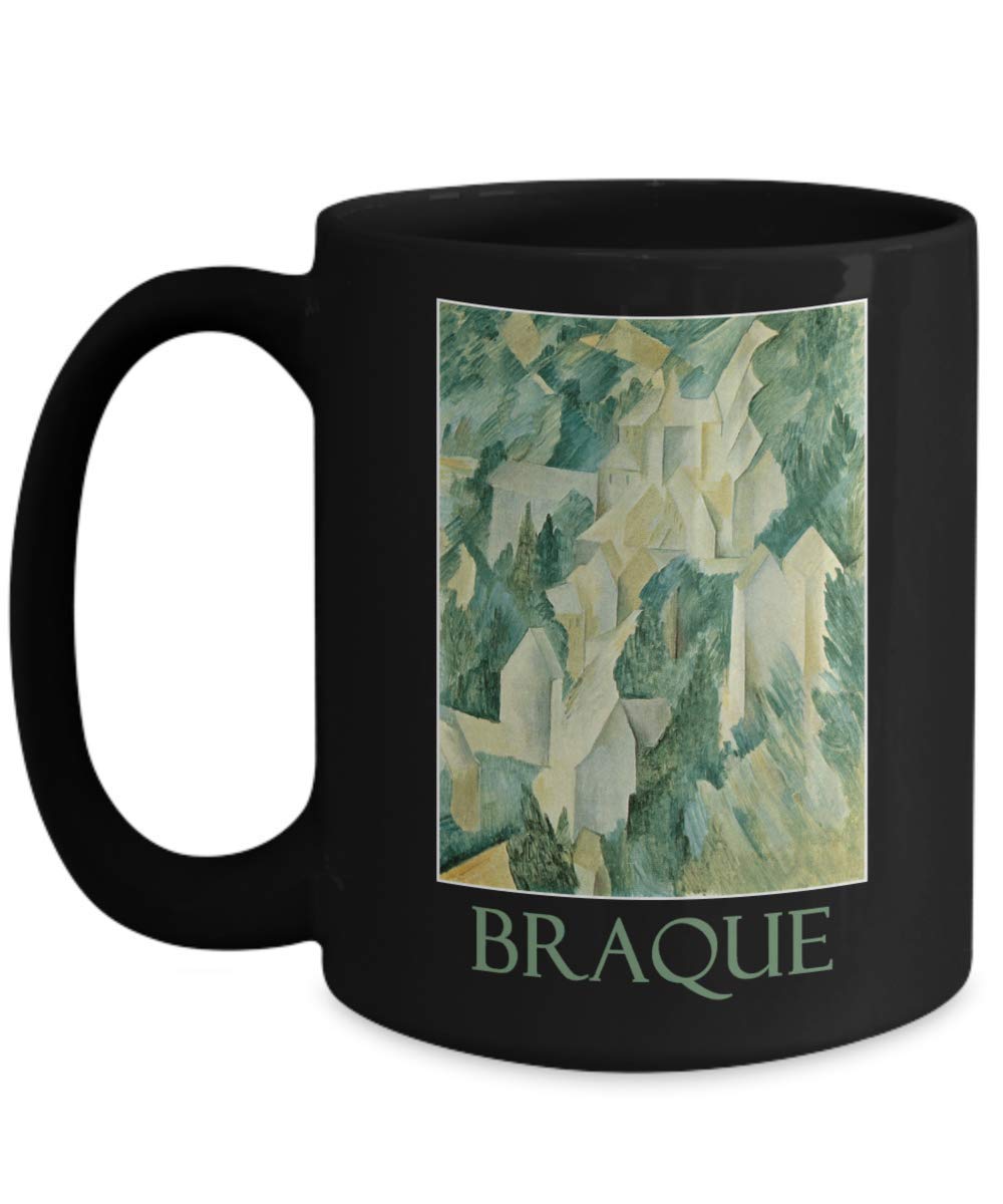 Navamark The Castle in La Roche Guyon (1909) by Georges Braque - Ceramic Coffee Mug