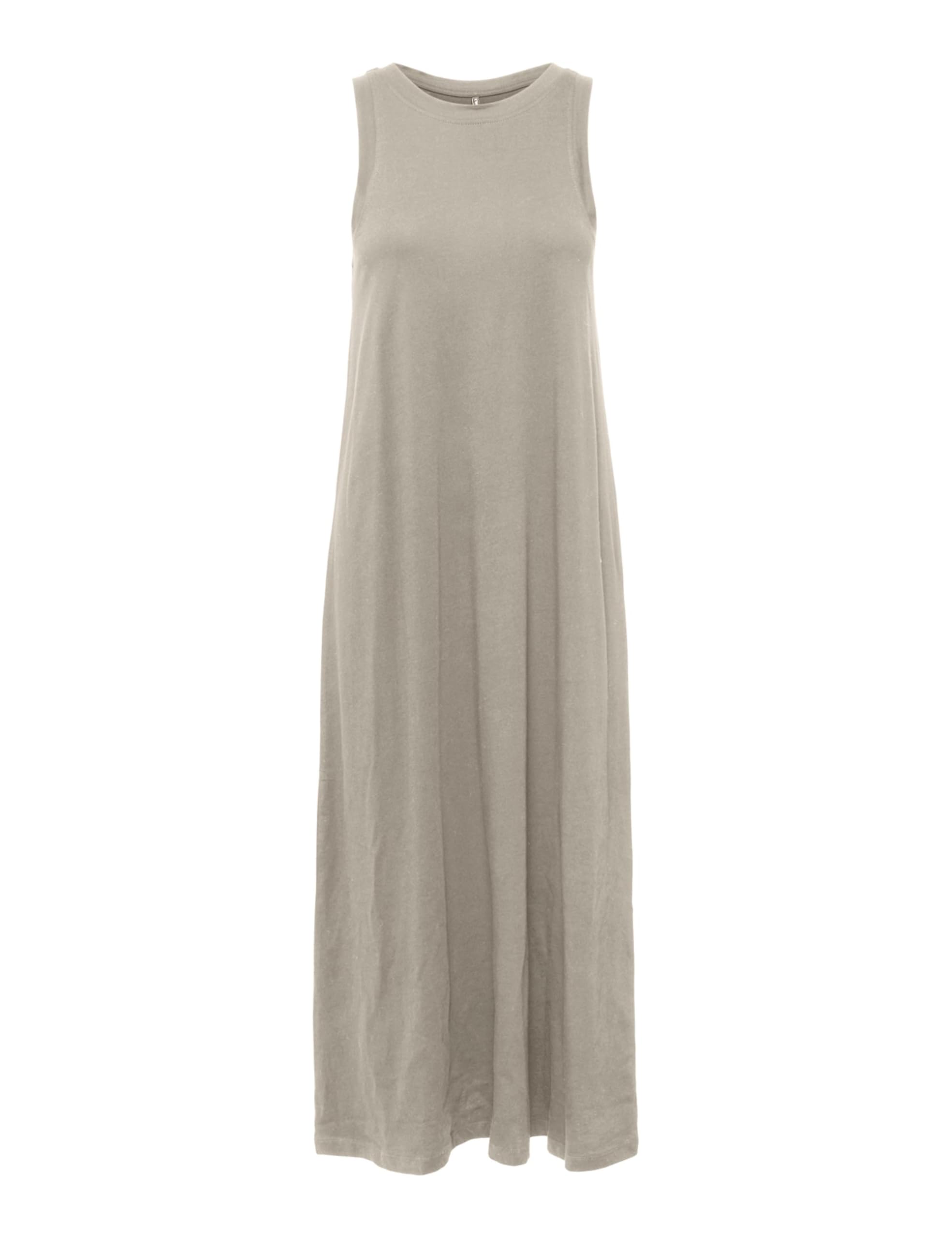 ONLY Women's Onlmay Life S/L Long Dress Cs JRS Jersey Dress, Beige, L
