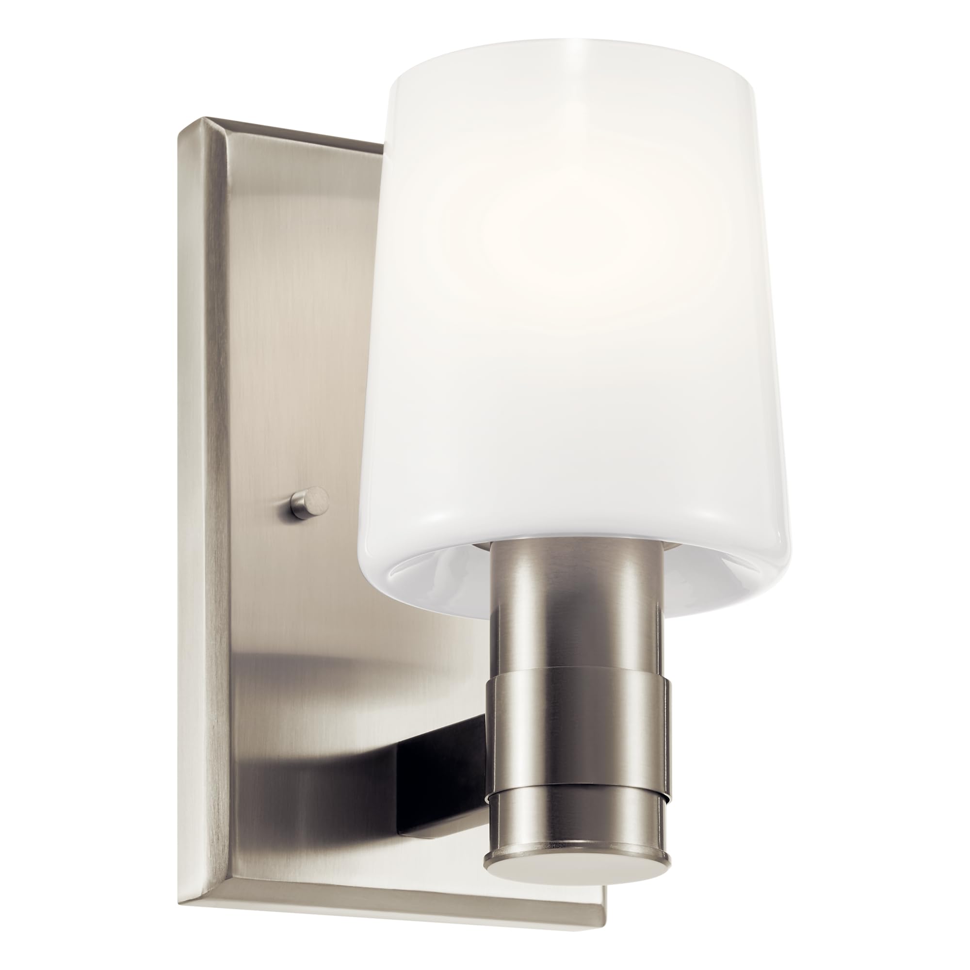 Kichler Adani 8.5" 1-Light Wall Sconce Light, Brushed Nickel
