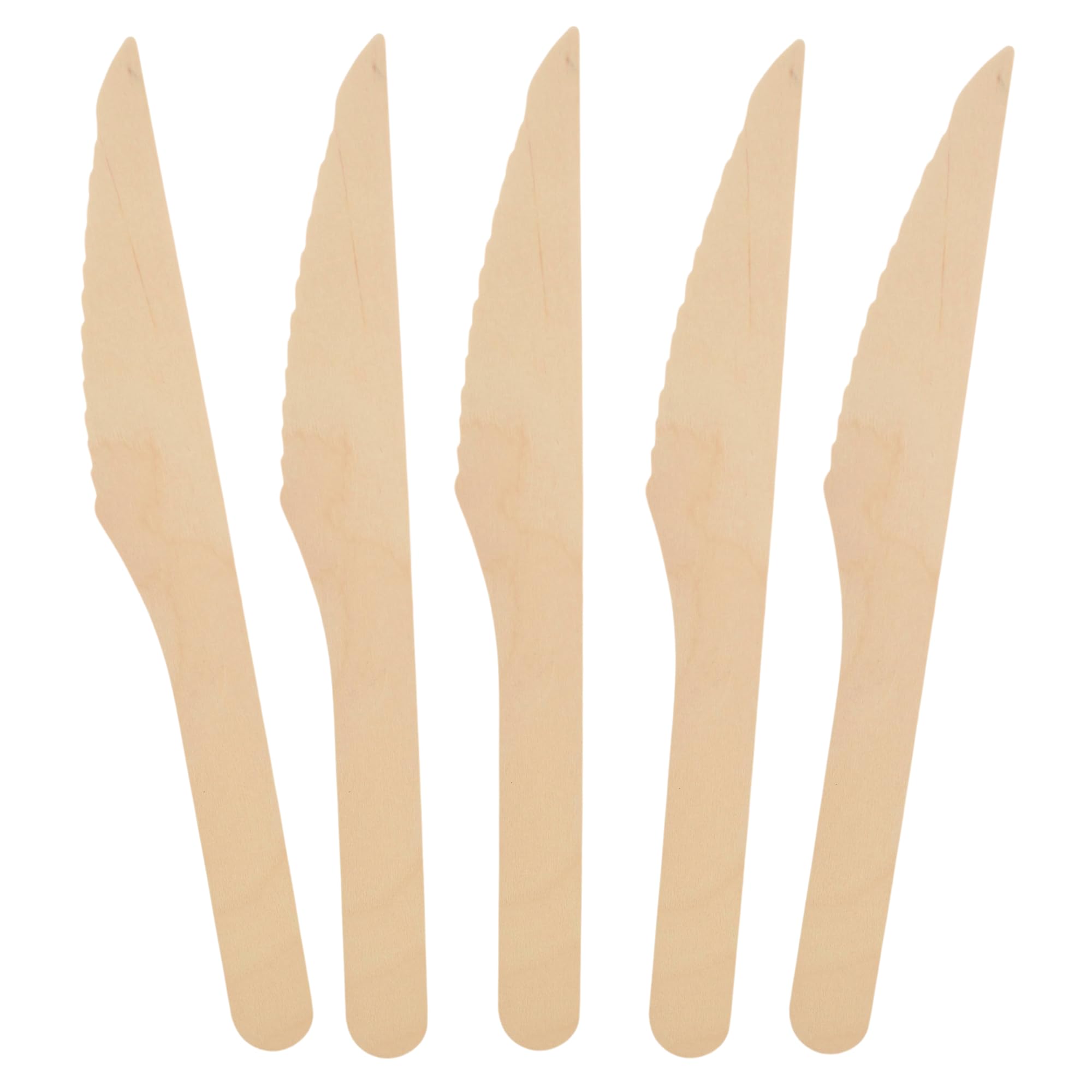 CaterCo Wooden Knives Cutlery 1000 Knives - Eco-Friendly Biodegradable Birchwood Cutlery - Compostable Knife for Parties, Picnics, Camping, and Events (1000 Knives)