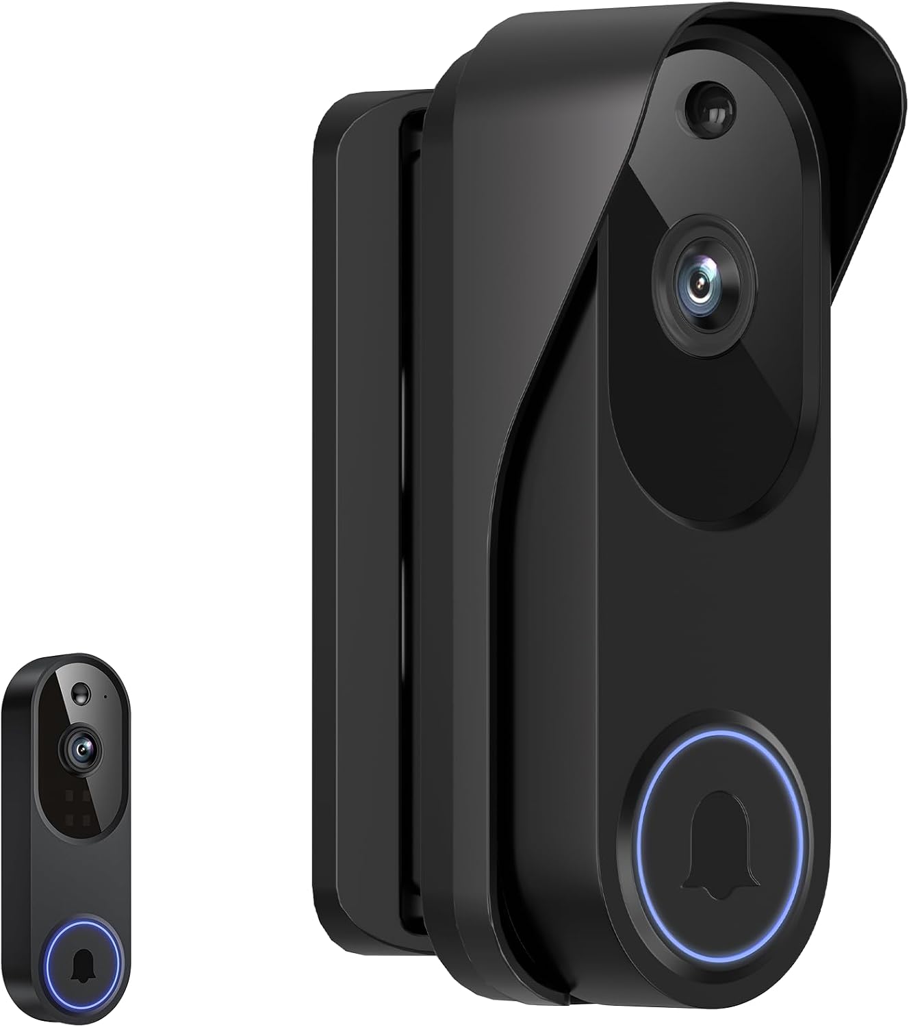 Doorbell Mount for Orbitell, Adjustable Swivel Angle (40° to 140°) Anti-Theft Bracket, Weatherproof Video Doorbell Holder, Mounting Bracket Holder Accessories for Apartment Rentals, Business – Black