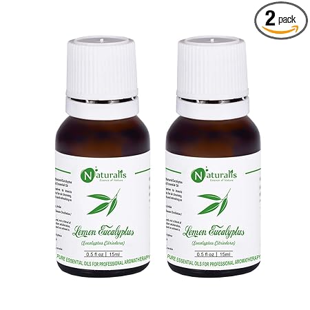 Naturalis Essence of Nature Lemon Eucalyptus (Eucalyptus Citriodora) for Dandruff and Mosquito repellent - (15 ml, 2)