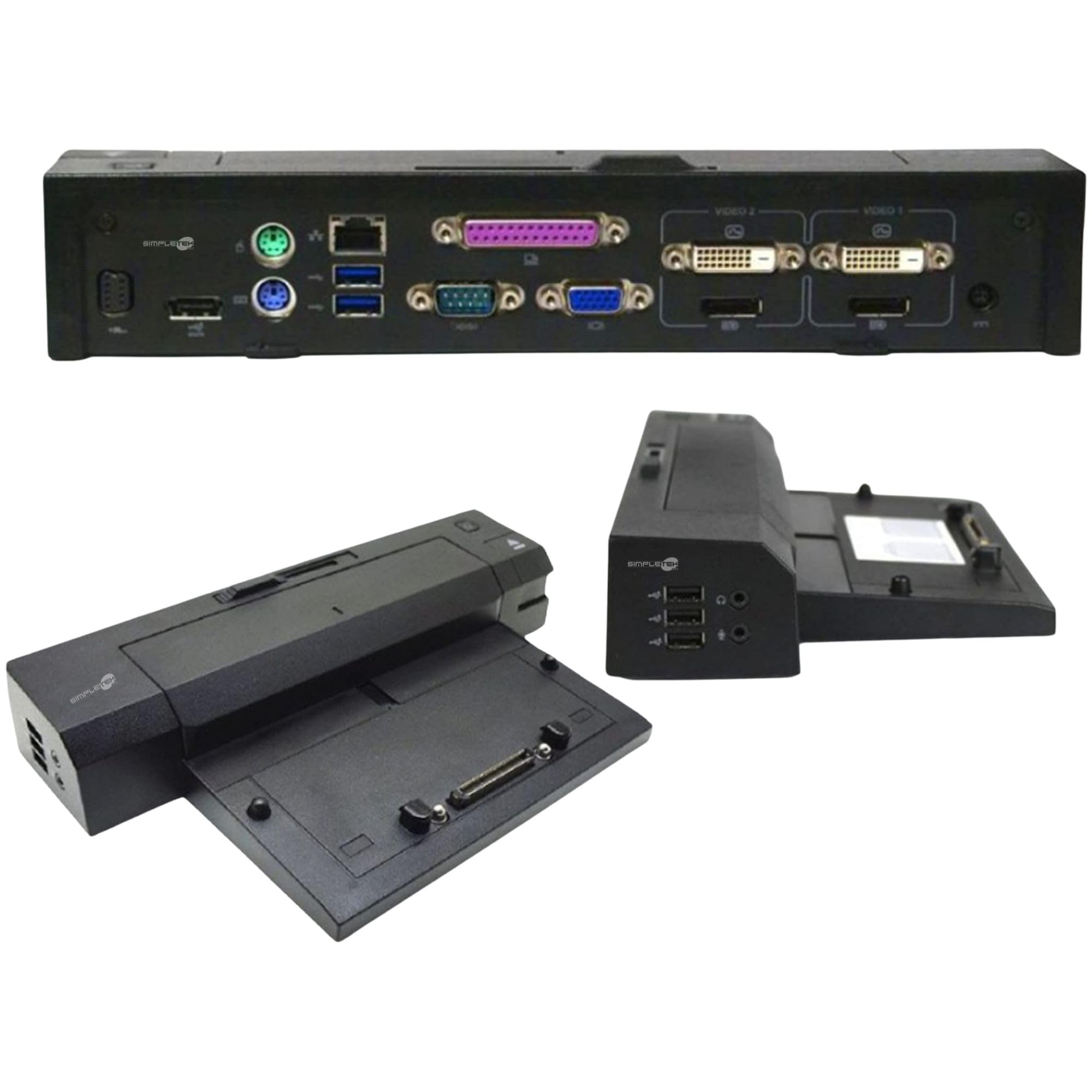 Simpletek - Stacja dokująca USB 3.0 Replikator Portów PR02X K09A | Dla Precision M6400 (210 W) M6500 (210 W) (Odnowiony)