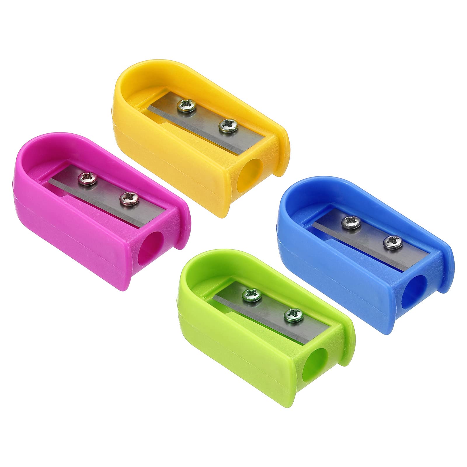 Taille-crayon 4 Trous Transparent - Pointe Longue - Plastique - Bureau Et Scolaire