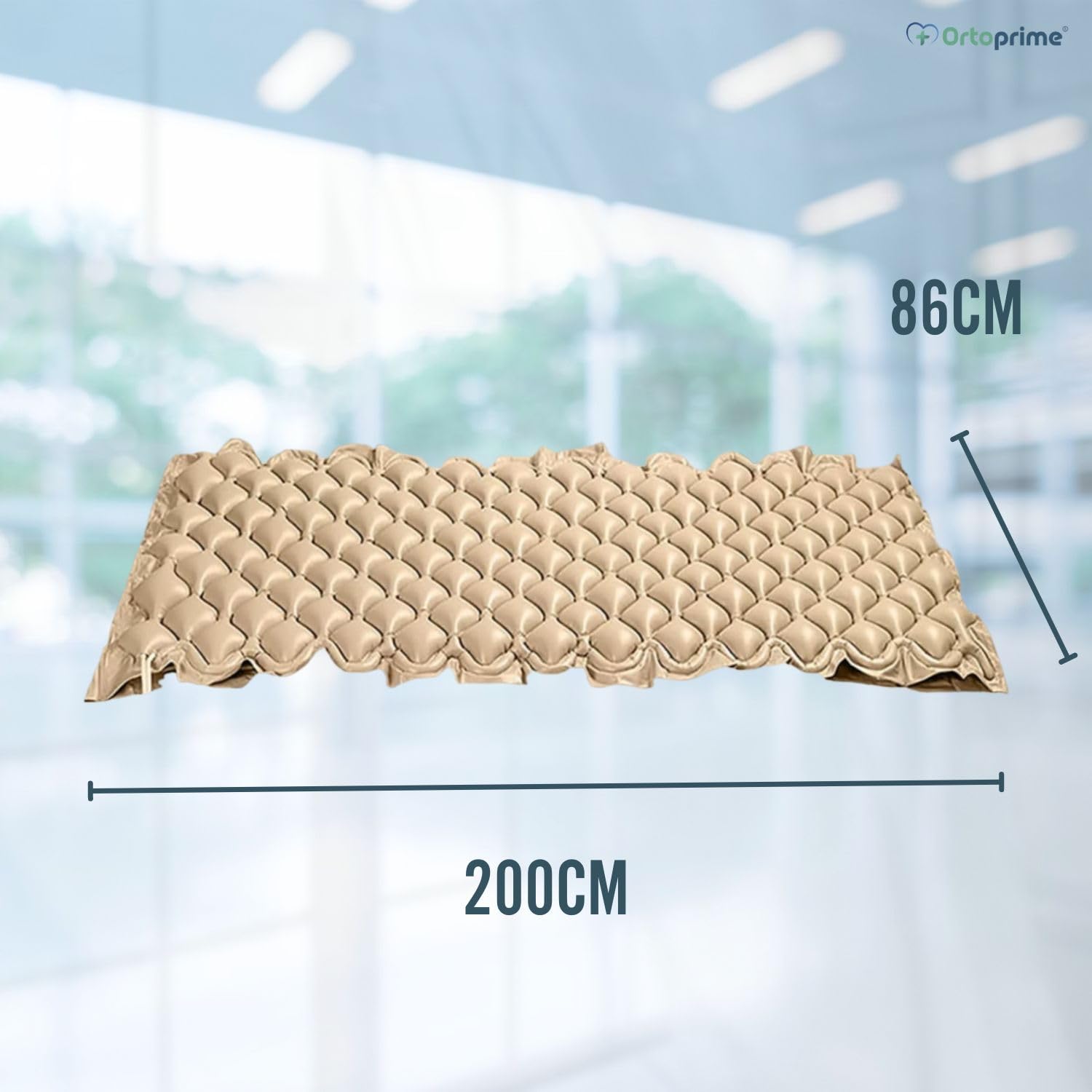 OrtoPrime Colchón Antiescaras Celdas Aire Alternante con Compresor Silence Confort Incluido - Colchones Antiescara - Colchón Anti úlceras escaras para Cama - colchon para Escaras 200x90x7cm