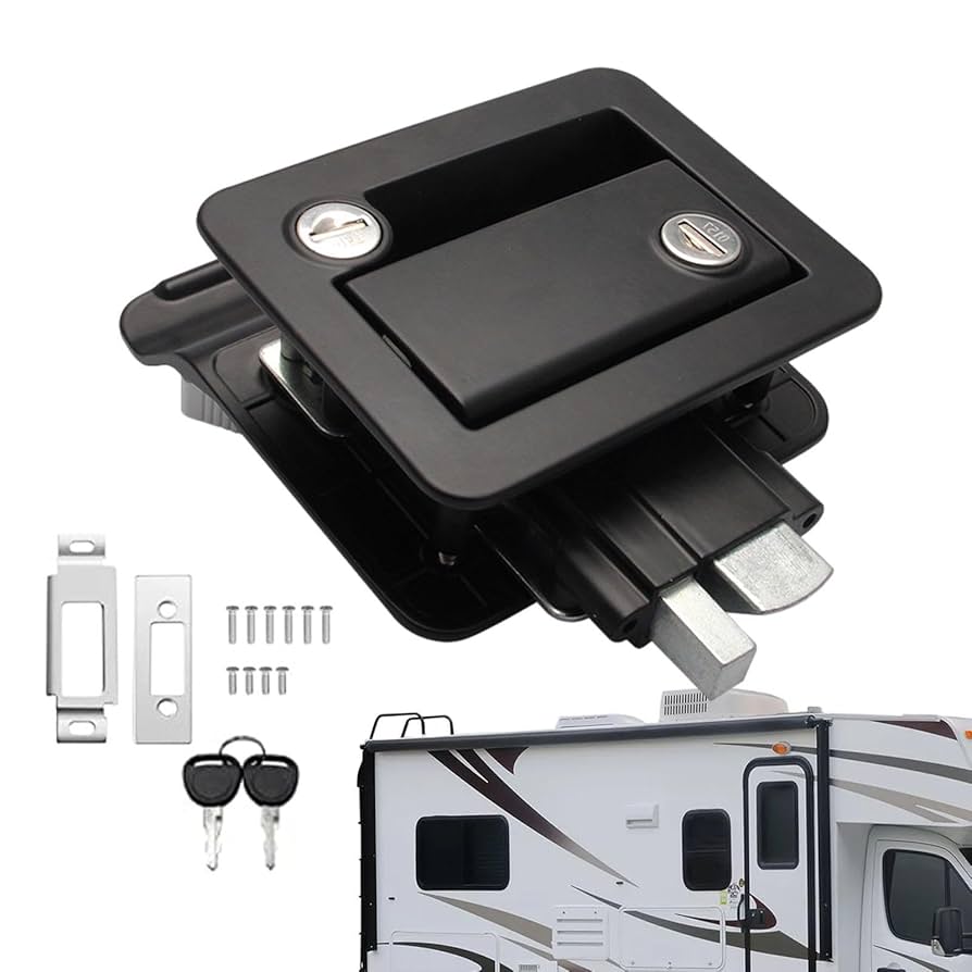 皆*)様 難あり　キャンピングカーの、エントランスドアロック　中古　匿名配送　送 Amazon.co.jp: キャンピングカーのドアロック - ドアハンドル