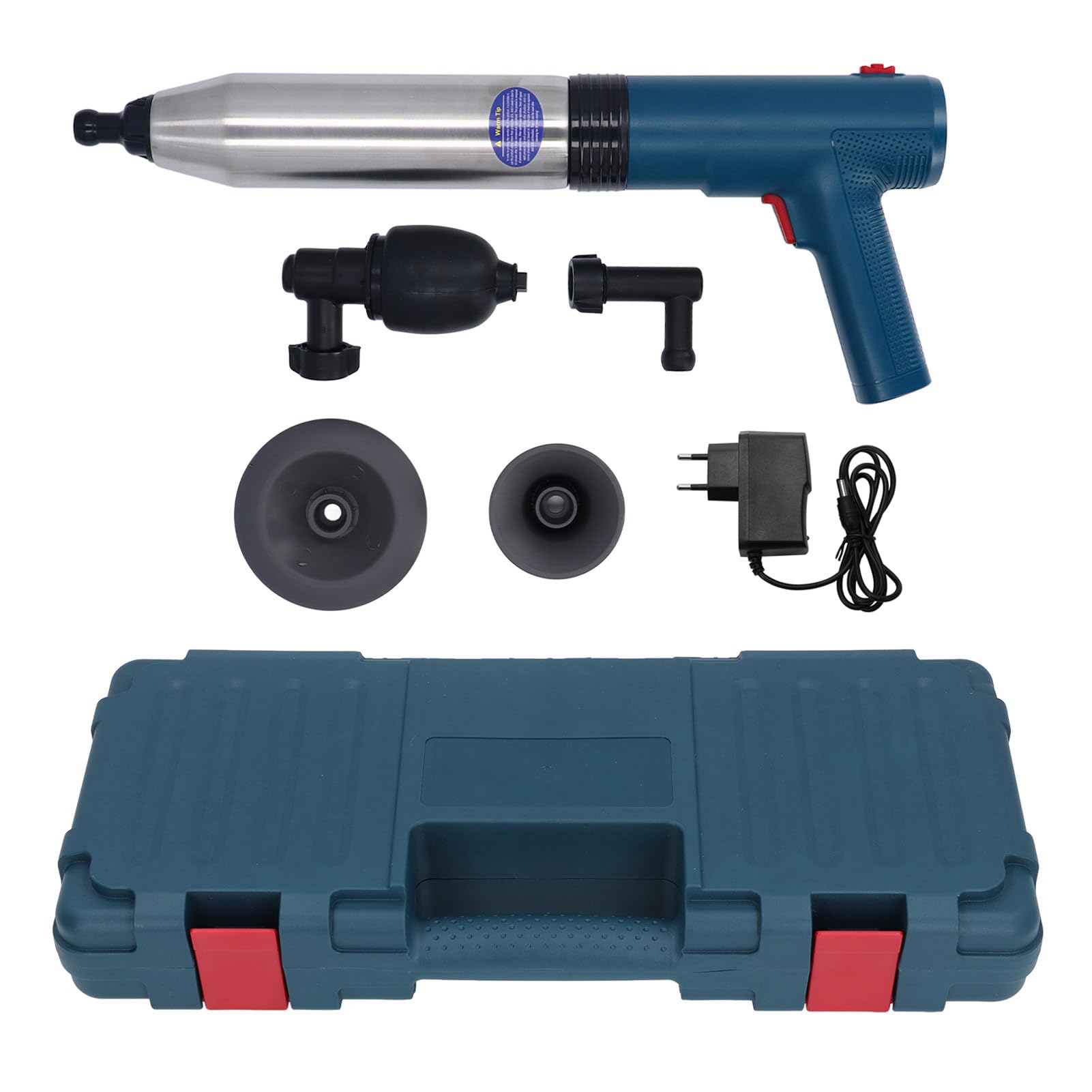 Pistola di Scarico Elettrica, Stantuffo per WC Elettrico Antiscivolo AC100-240V, Potente Ed Ergonomico per la Cucina (Spina UE 100-240 V)