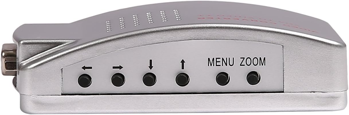 HDE Computer PC Laptop to TV Converter Box- VGA to RCA S-Video Composite Adapter Switch