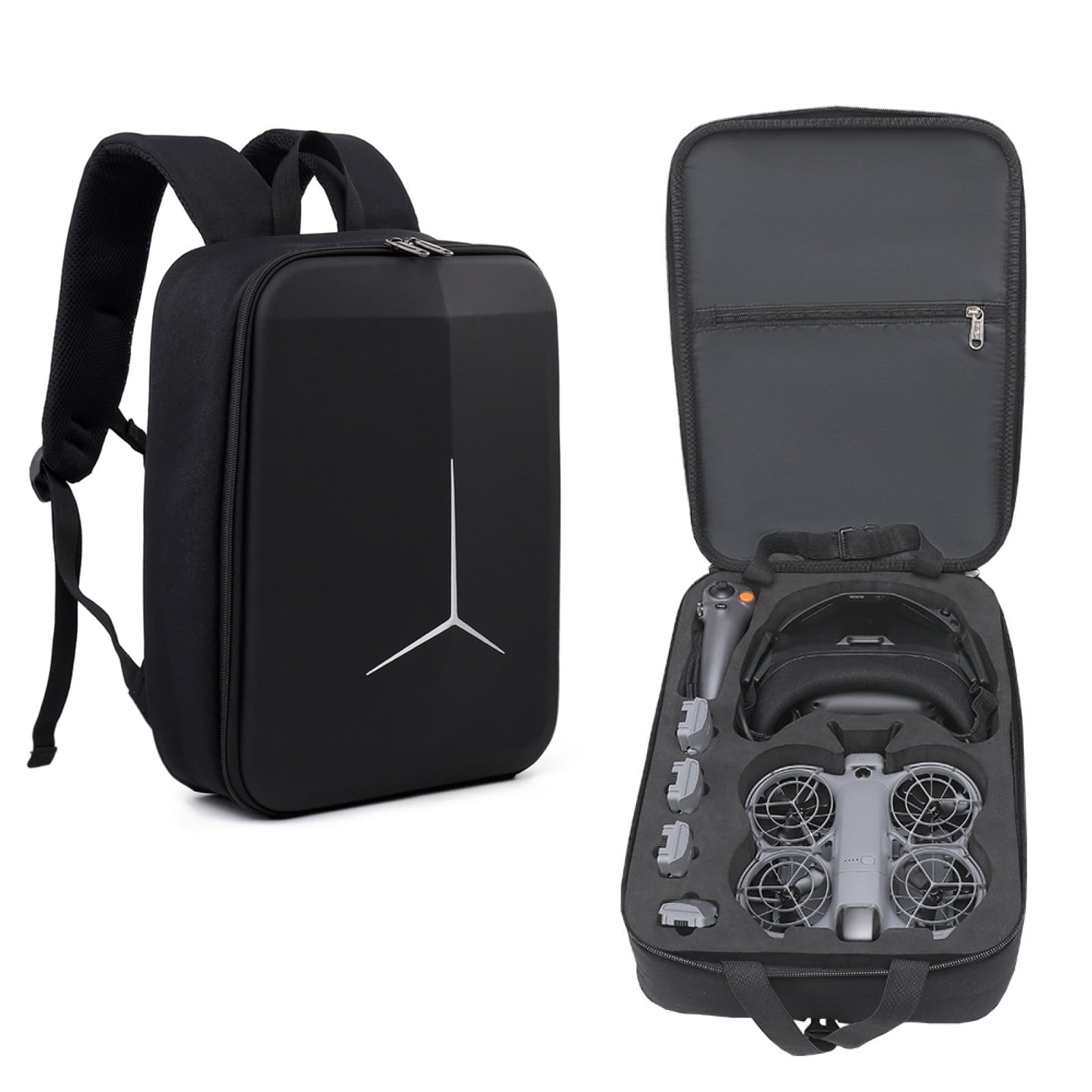 Zaino da viaggio per DJI Neo 2 Goggles N3, borsa a tracolla portatile custodia rigida per DJI Neo 2 Motion Fly More Combo, telecomando RC-N3 e accessori